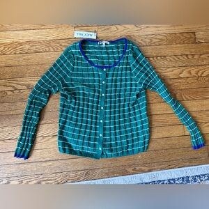 Alex Mill Ribbed Cardigan in Cotton Cashmere - Size Small - NWT